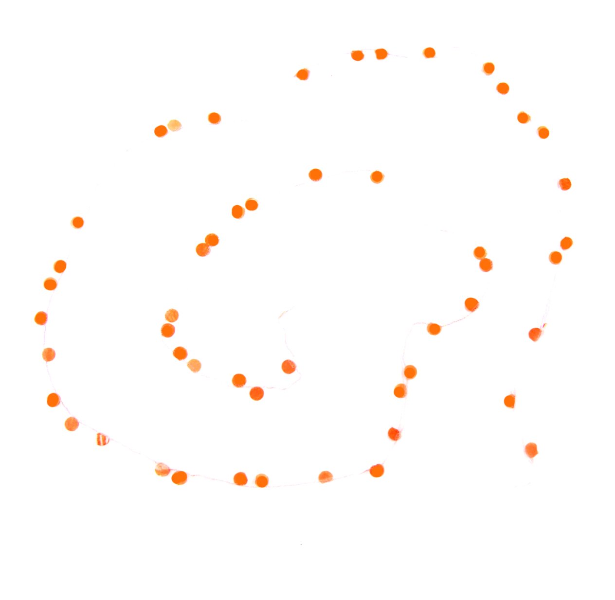 Guirlande Confettis - Orange fluo